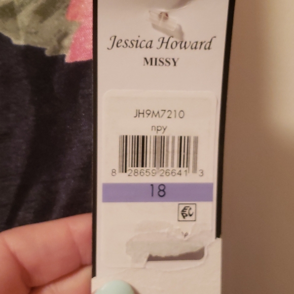 Navy taffeta dress - Picture 2 of 2